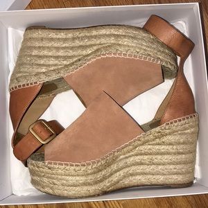 Chloé's Crosta Castoro peep-toe espadrille sandals